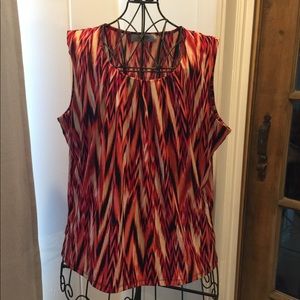 Sleeveless Multi-Color Blouse